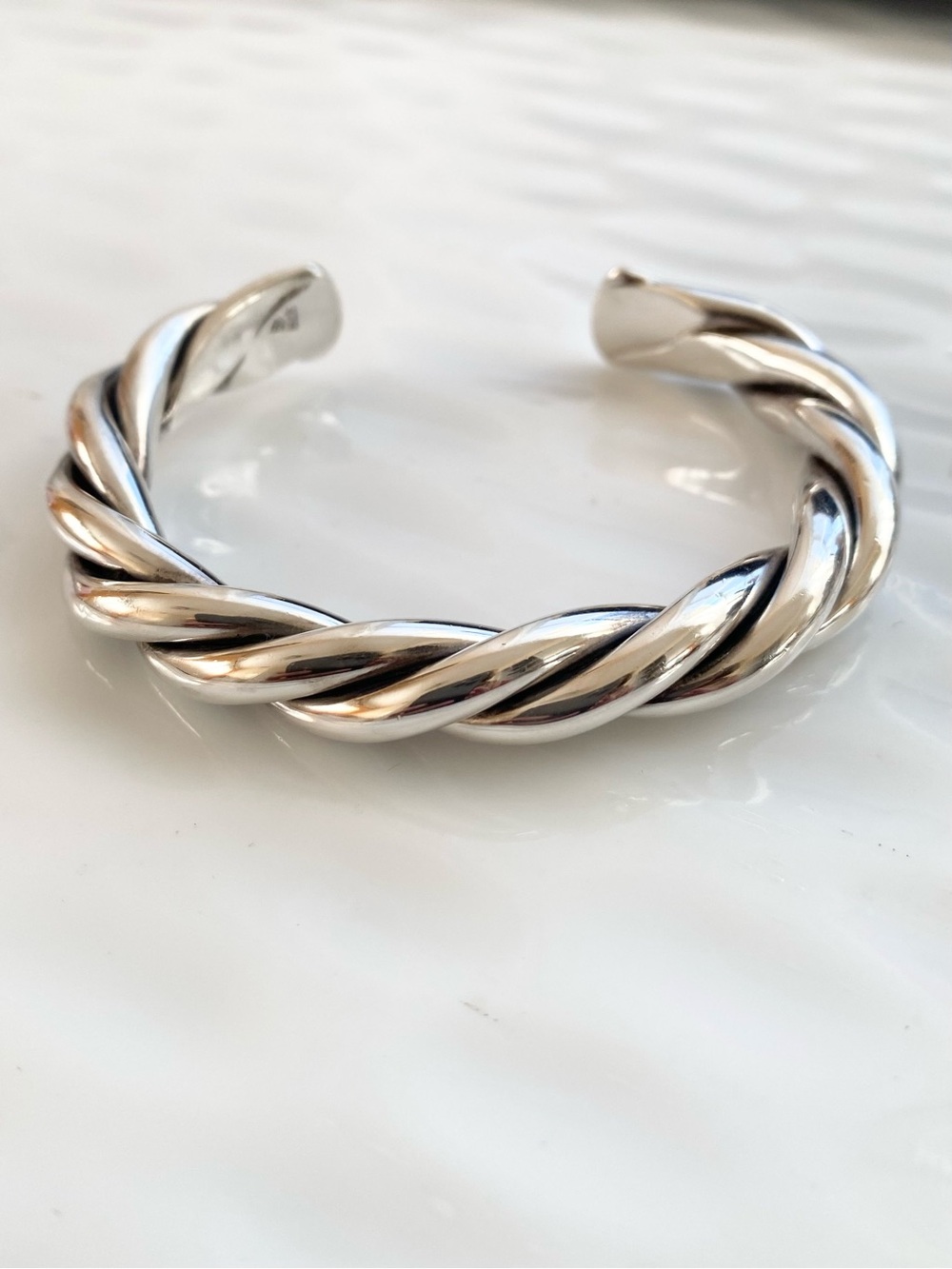 Silpada Sterling Silver Twisted Open Cuff Bracelet B0014 - Picture 4 of 10